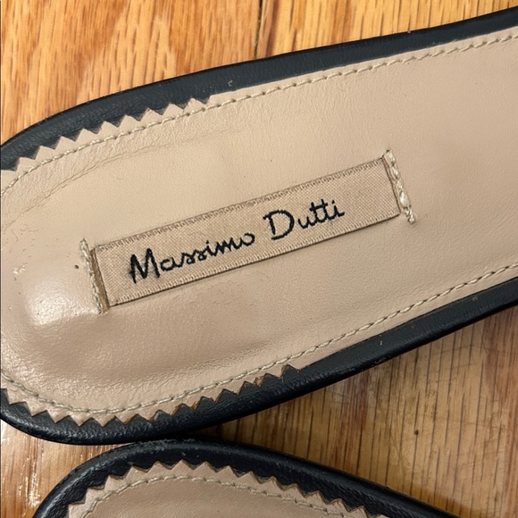 Massimo Dutti Navy Woven Mules - Picture 4 of 4